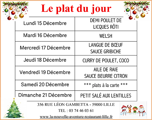 La Nouvelle Aventure - Restaurant Lille - bon restaurant LILLE