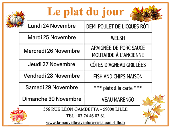 La Nouvelle Aventure - Restaurant Lille